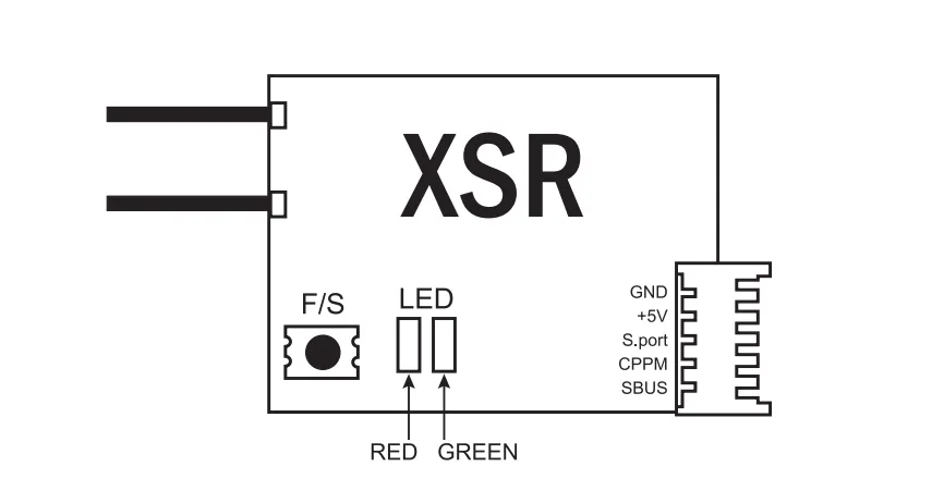 FrSky XSR 2.4GHz 16CH ACCST Receiver S-Bus CPPM Output Support X9D X9E X9DP X12S